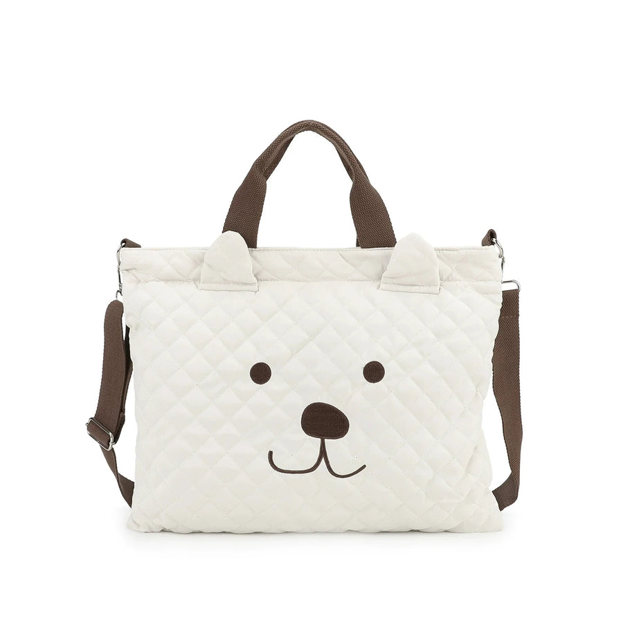 Large Capacity Diaper Bag in Beige