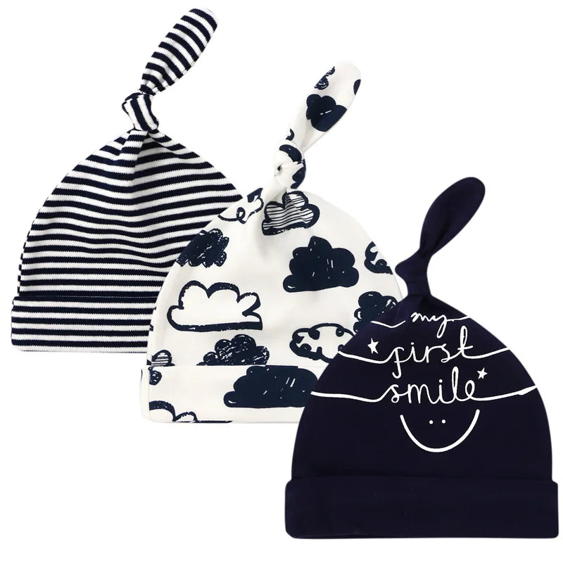 Cotton Cartoon Baby Cap Set
