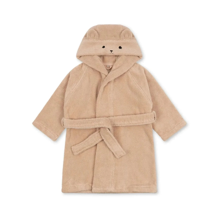 Embroidered Cotton Hooded Bathrobe Set, product view 7