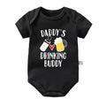 Comfortable Baby Romper with Daddy's Buddy Print Design