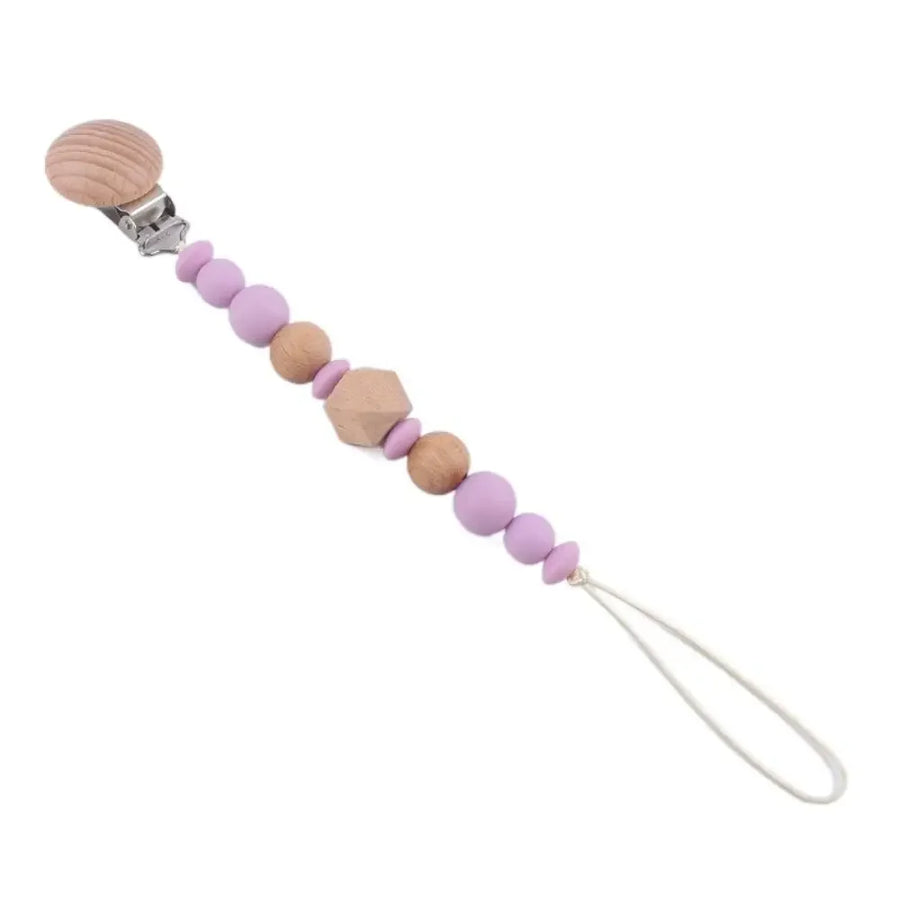 Octagonal Bead Pacifier Clip, product view 7