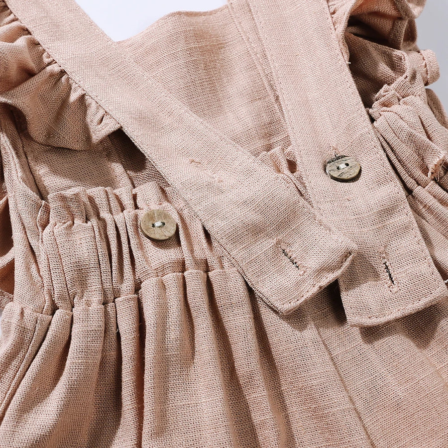 Camille Flutter Romper - Pink, product view 5