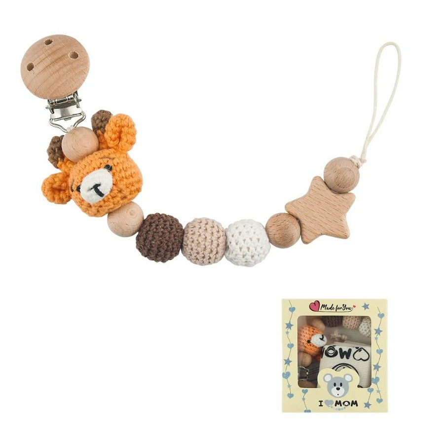 Crochet Animal Pacifier Clip, product view 7