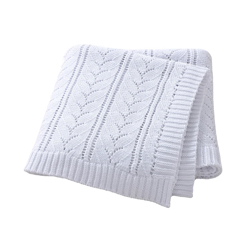 Knitted Cotton Baby Swaddle Blanket