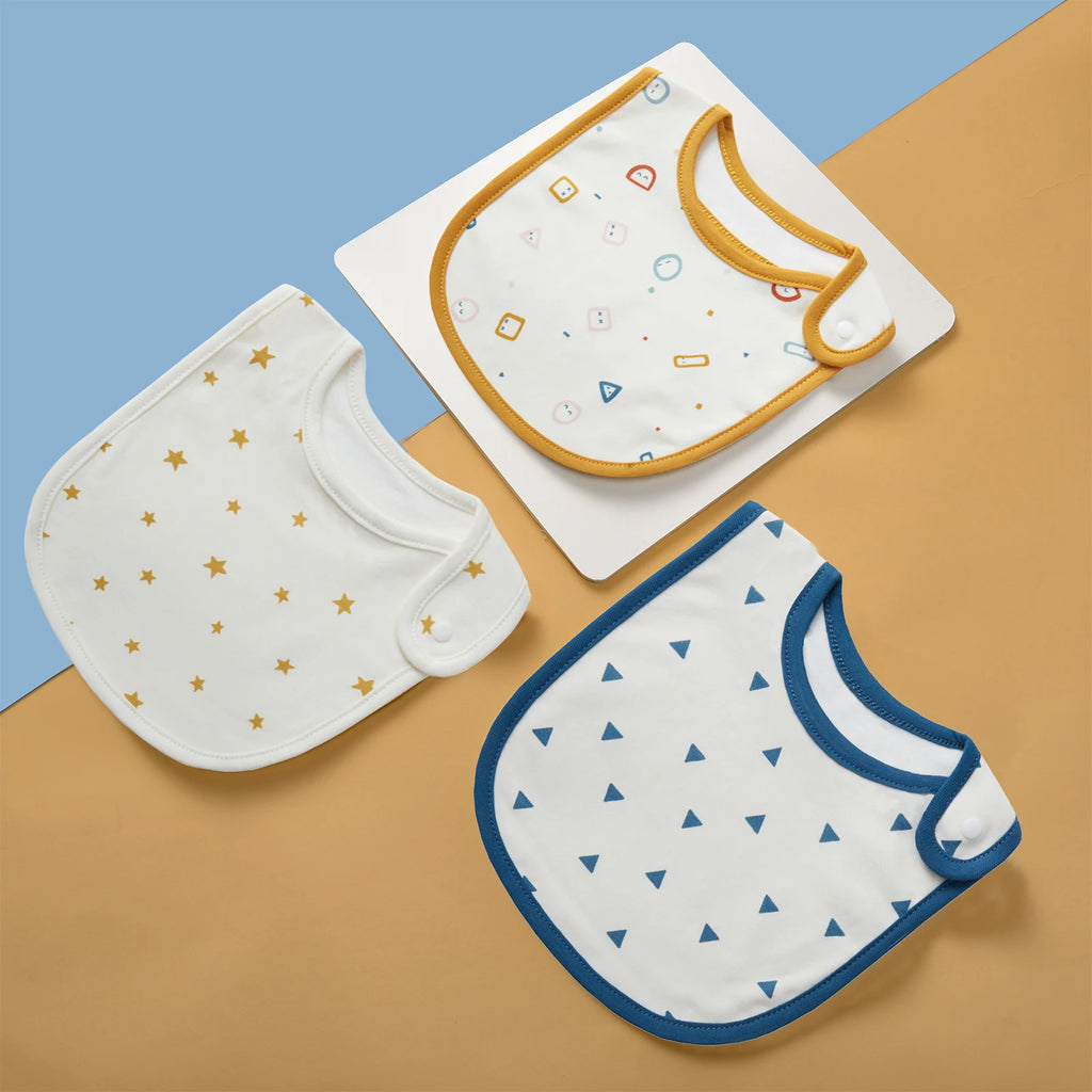 Everyday Cotton Bib Set – 3 Pack - Seagulls
