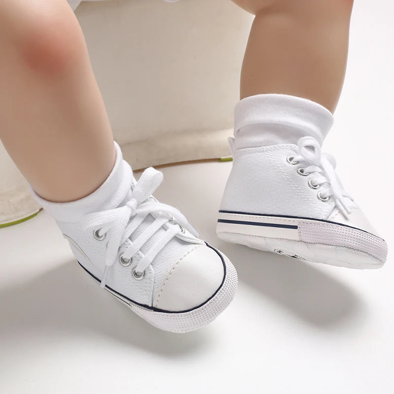 White Classic Canvas baby sneakers