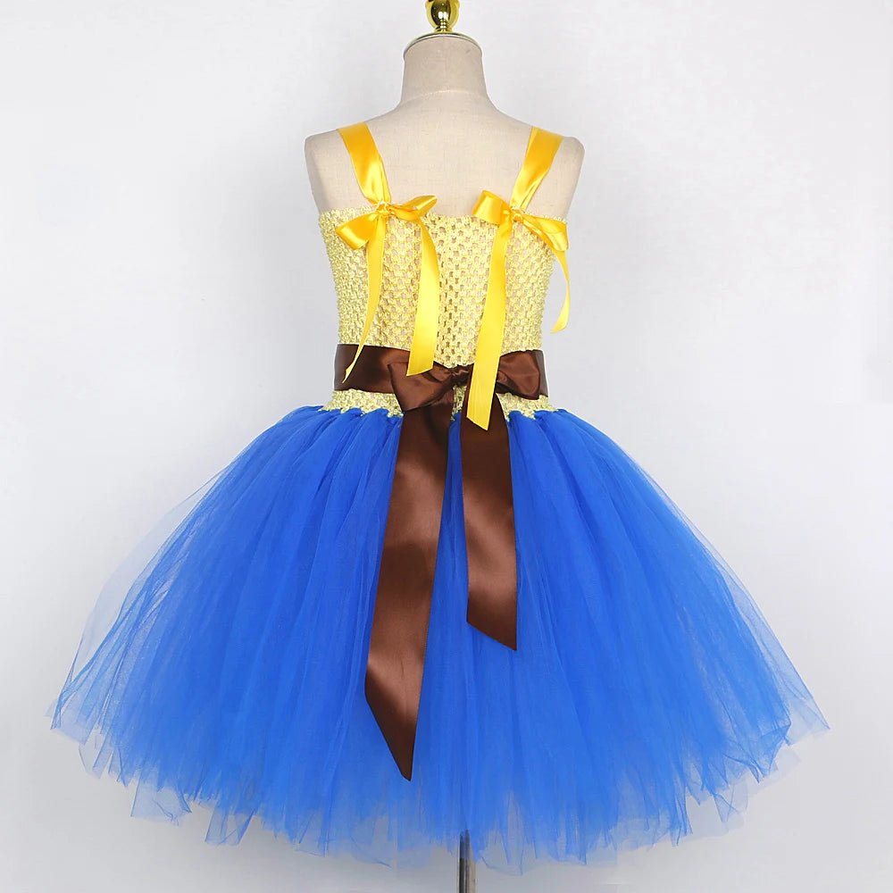 Cowgirl tutu dress close-up of bodice and skirt
