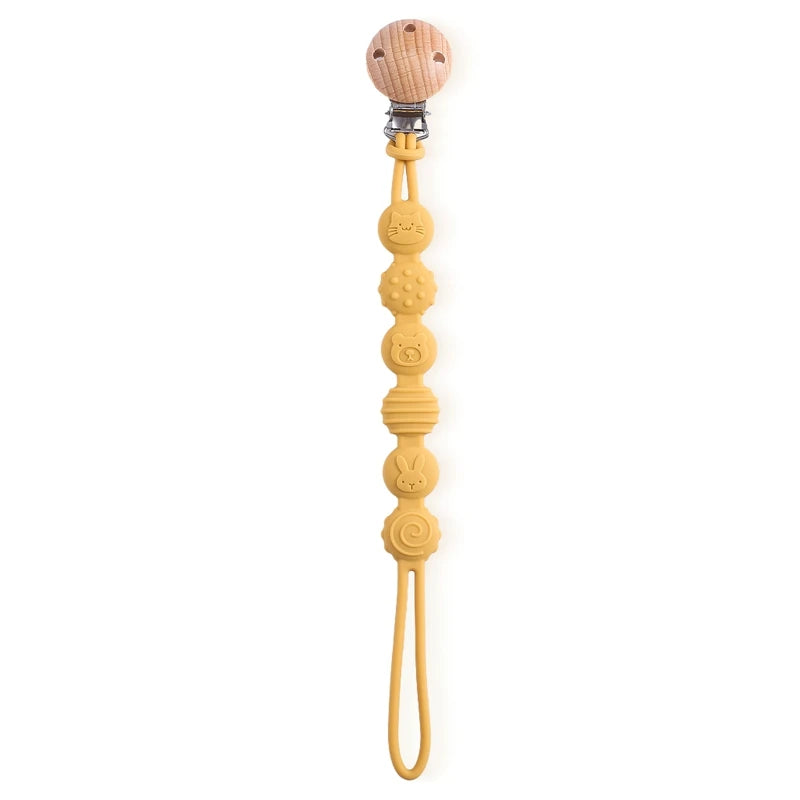 Beech Wood Pacifier Clip, product view 7