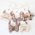 Floral Bow Hair Accessories Set