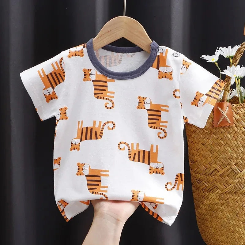 Théo Tiger Parade Cotton T-Shirt – featured product image