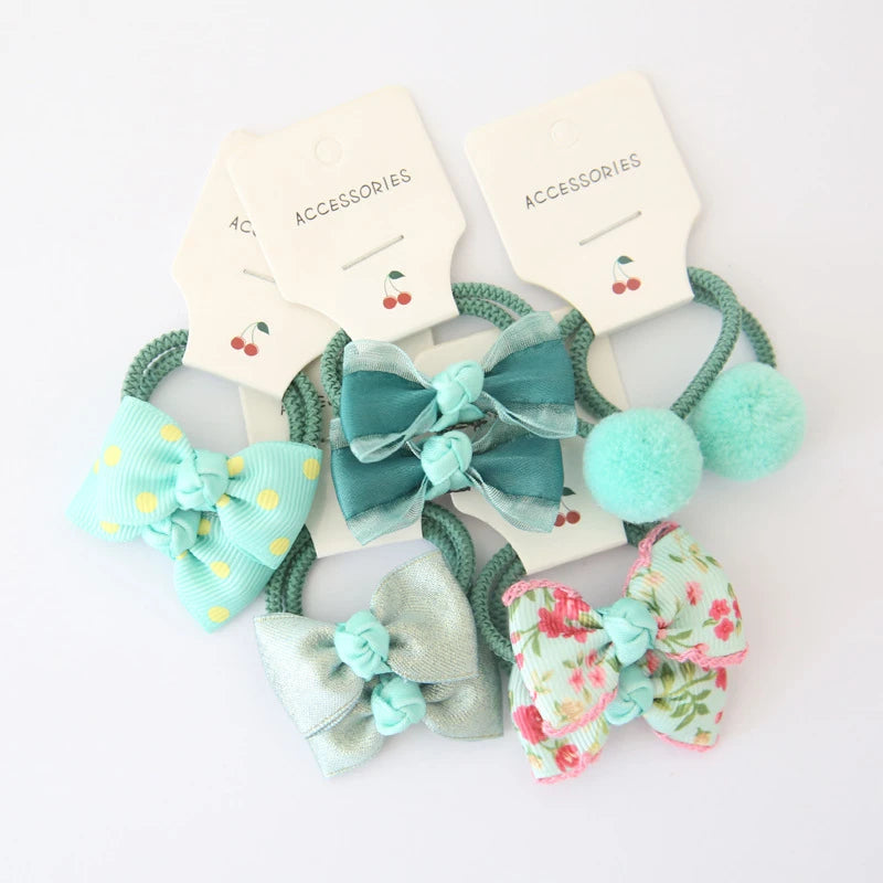 Floral Bow Hair Accessories Set, product view 5