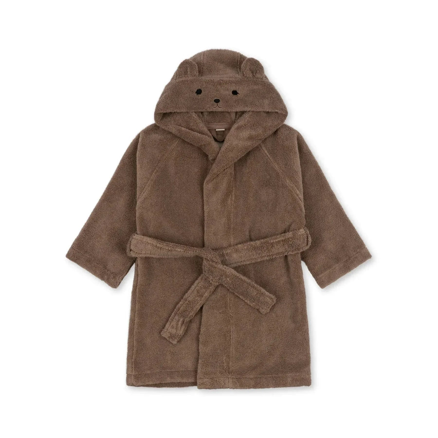 Embroidered Cotton Hooded Bathrobe Set, product view 16