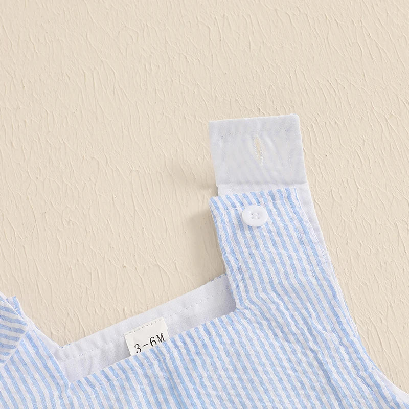 Little Pup Embroidered Overall Romper, product view 7