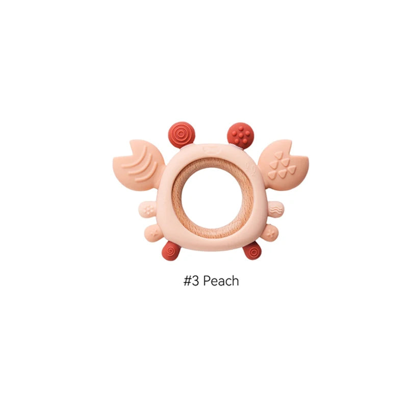 Crab-Shaped Silicone Baby Teether, product view 11