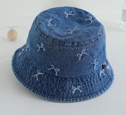 Adjustable strap on Bow Detail Fisherman Hat