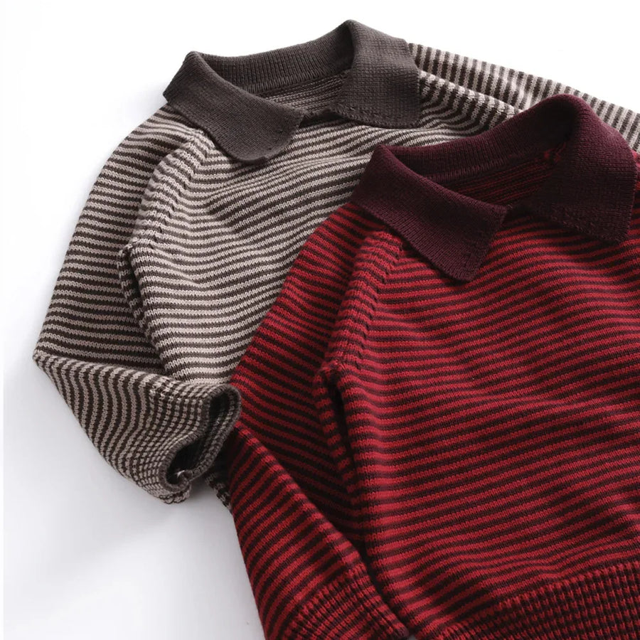 Marceau Striped Polo Knit, detail 2