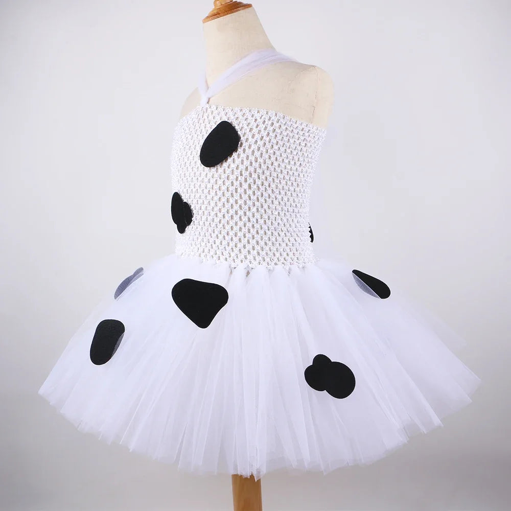 Cow Tutu Dress Back View