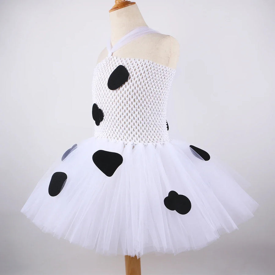 Cow Tutu Dress Back View
