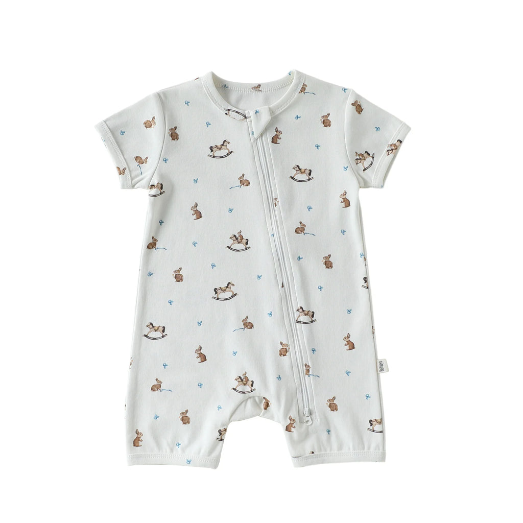 Animal Print Summer Romper for Baby