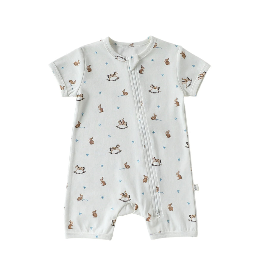 Animal Print Summer Romper for Baby