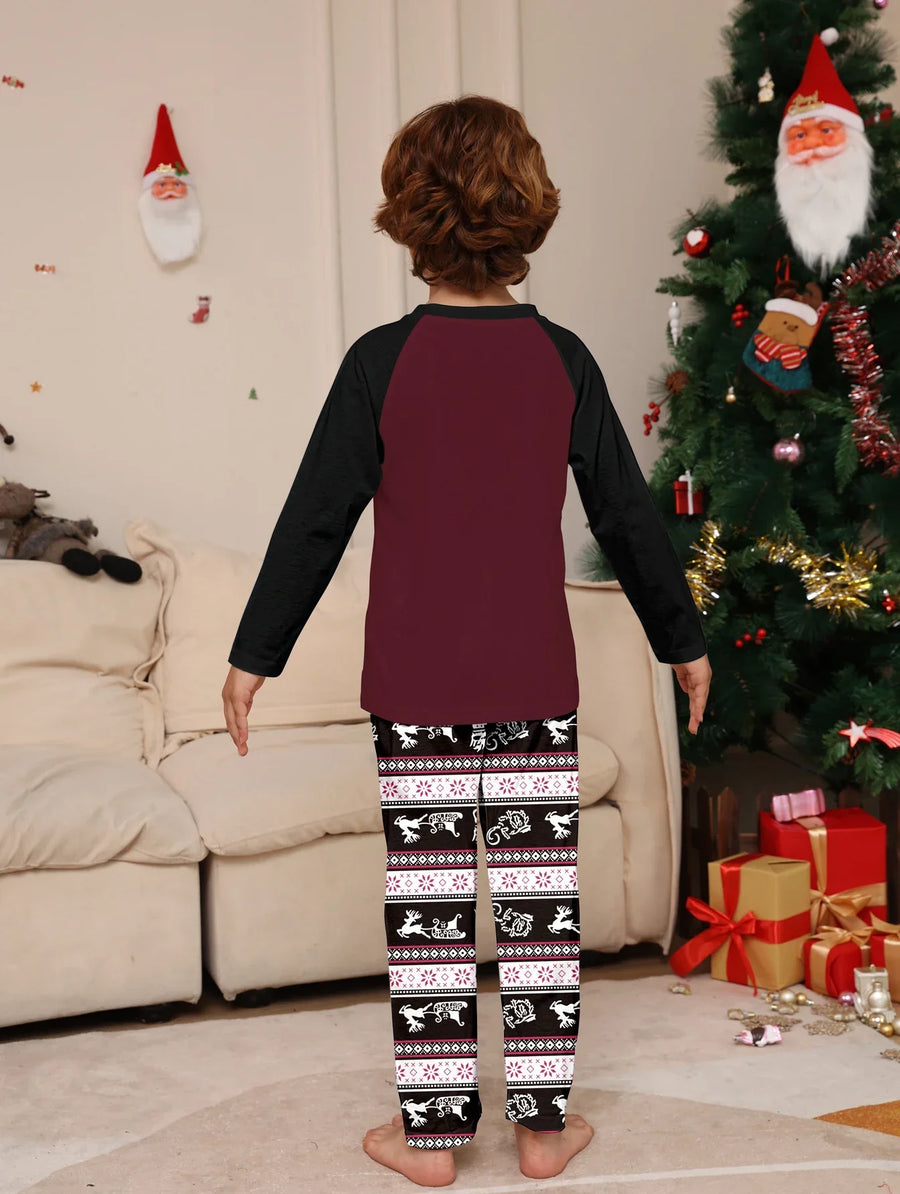 Cranberry Reindeer Family Christmas Pajamas