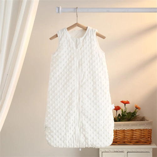 Plush Velvet Sleep Sack - White, product view