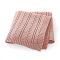 Knitted Cotton Baby Swaddle Blanket
