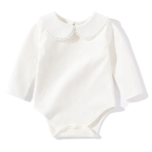 Petite Fleur Peter Pan Bodysuit - Long sleeve, product view