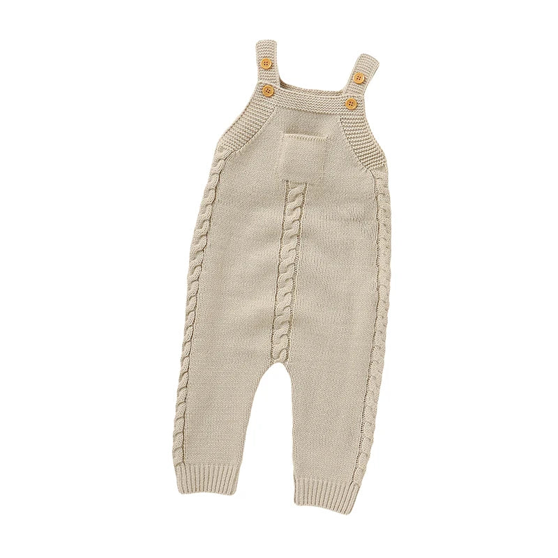 Hearthside Cable Knit Overall Romper