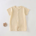Lou Textured Summer Romper - Yellow