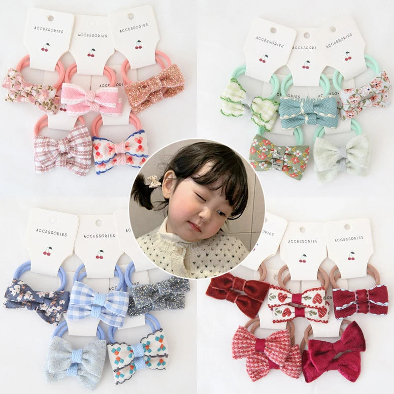 Floral Bow Hair Accessories Set, product view 6