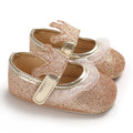 Rose Gold Glitter Mary Jane baby first walkers