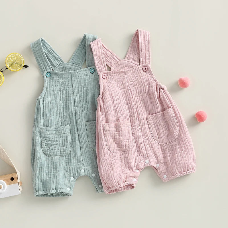 Brise Muslin Pocket Romper – product view