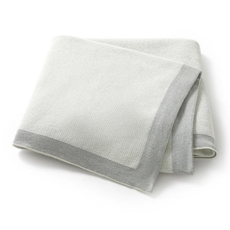 Ultra-Soft Cotton Knit Baby Blanket