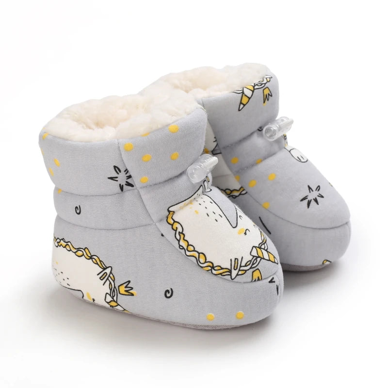 Unicorn Cozy Cartoon baby boots