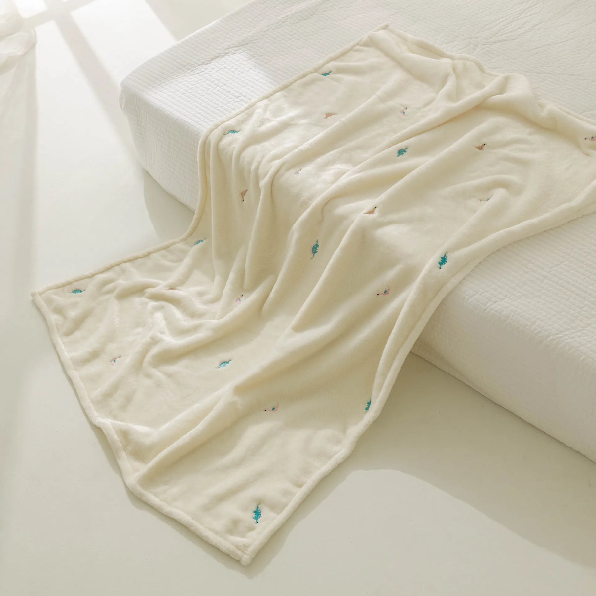 Cozy Fleece Baby Blanket - Dinosaur, product view