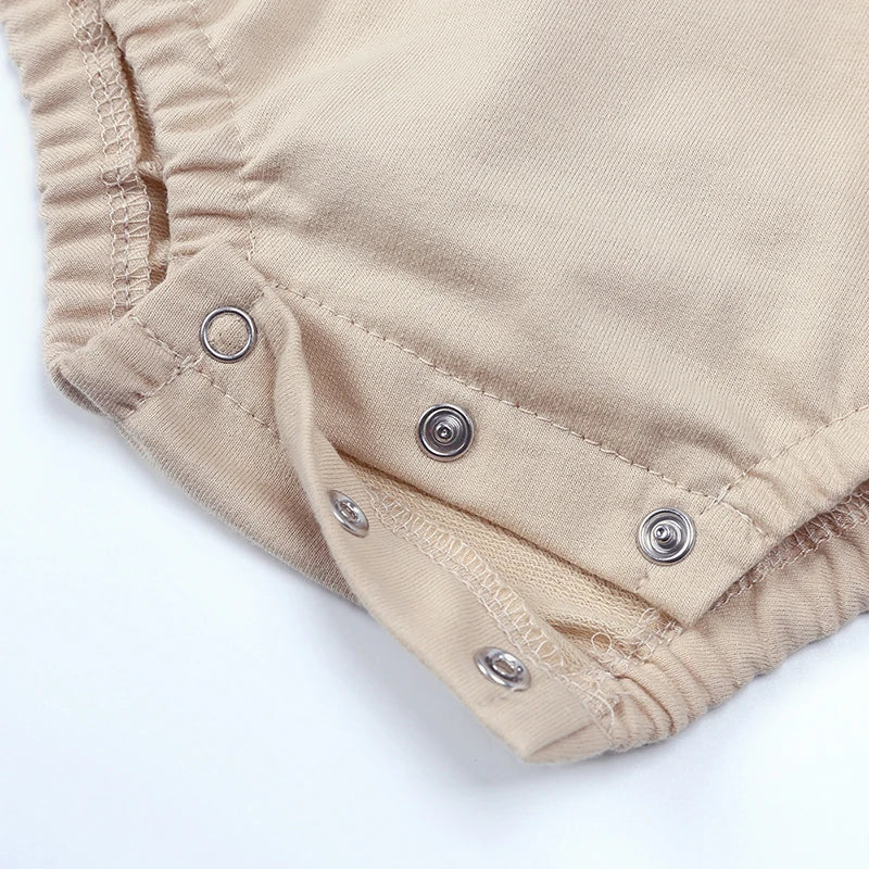 Cotton Baby Romper Bodysuit in French Terry Fabric