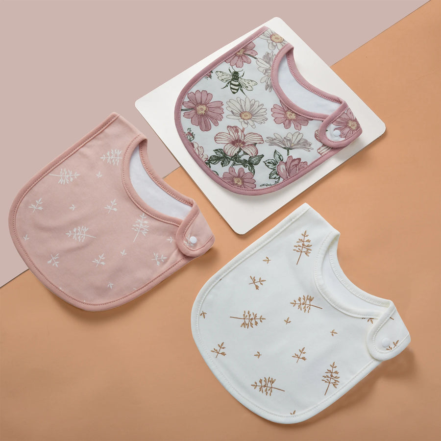Everyday Cotton Bib Set – 3 Pack - Swans, product view 15