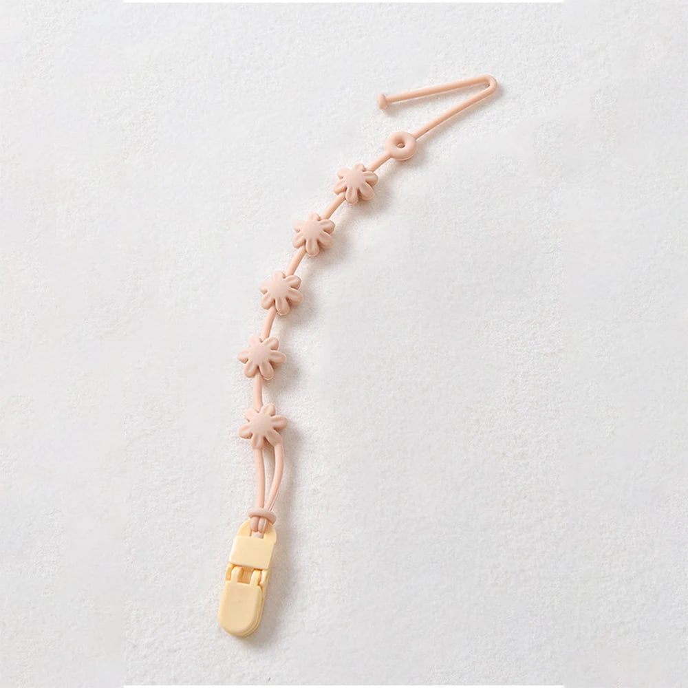 Soft Teething Pacifier Clip with baby toy