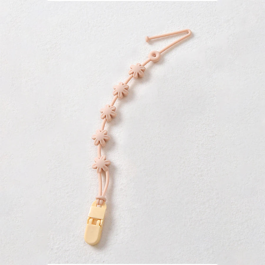 Soft Teething Pacifier Clip with baby toy