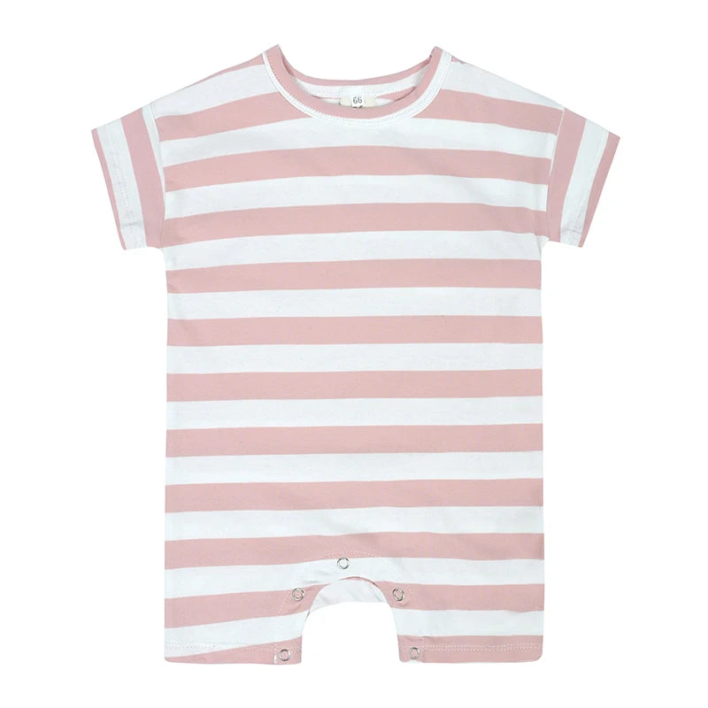 Solid Cotton Baby Romper