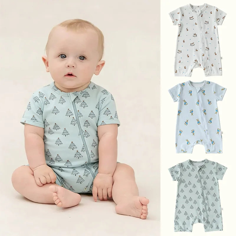 Animal Print Summer Romper for Baby