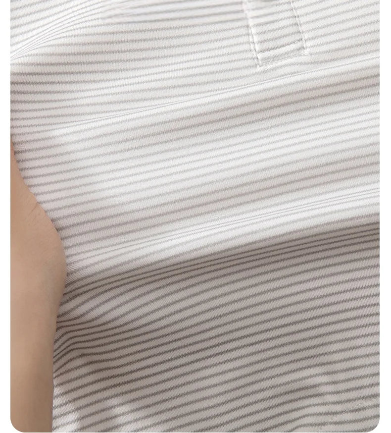 Striped Sailor Collar Romper, product view 2