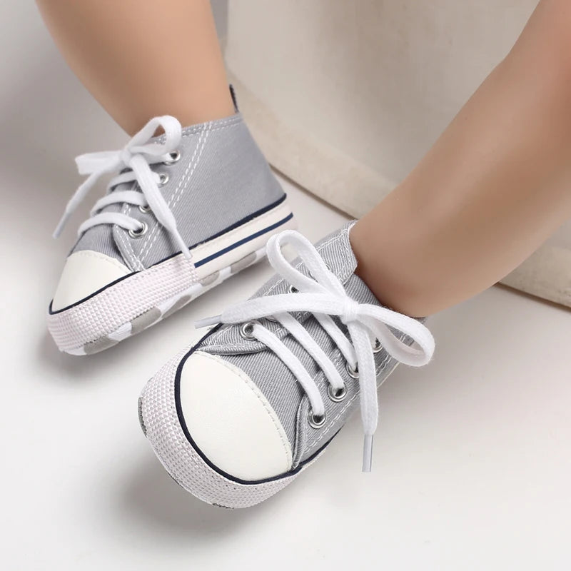 Gray Classic Canvas baby sneakers