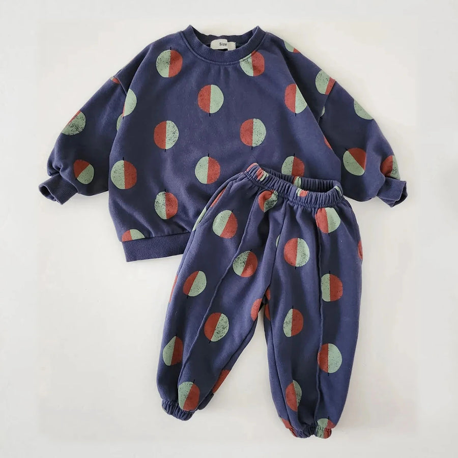 Balloon Print Sweatshirt Romper, product view 6