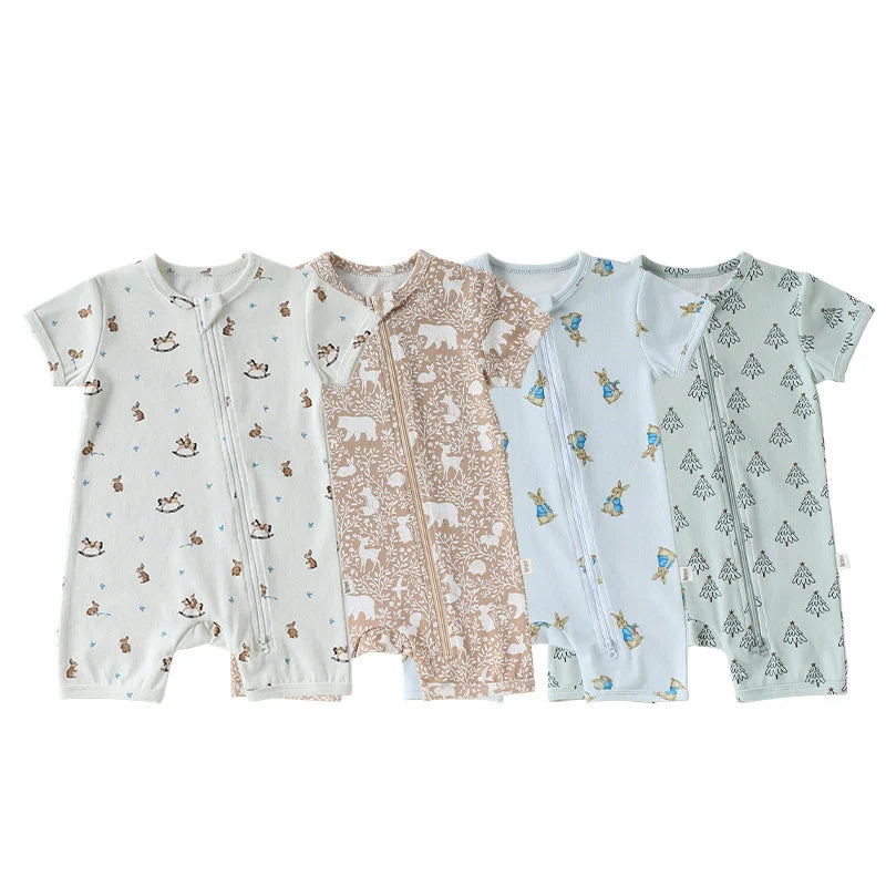 Animal Print Summer Romper for Baby
