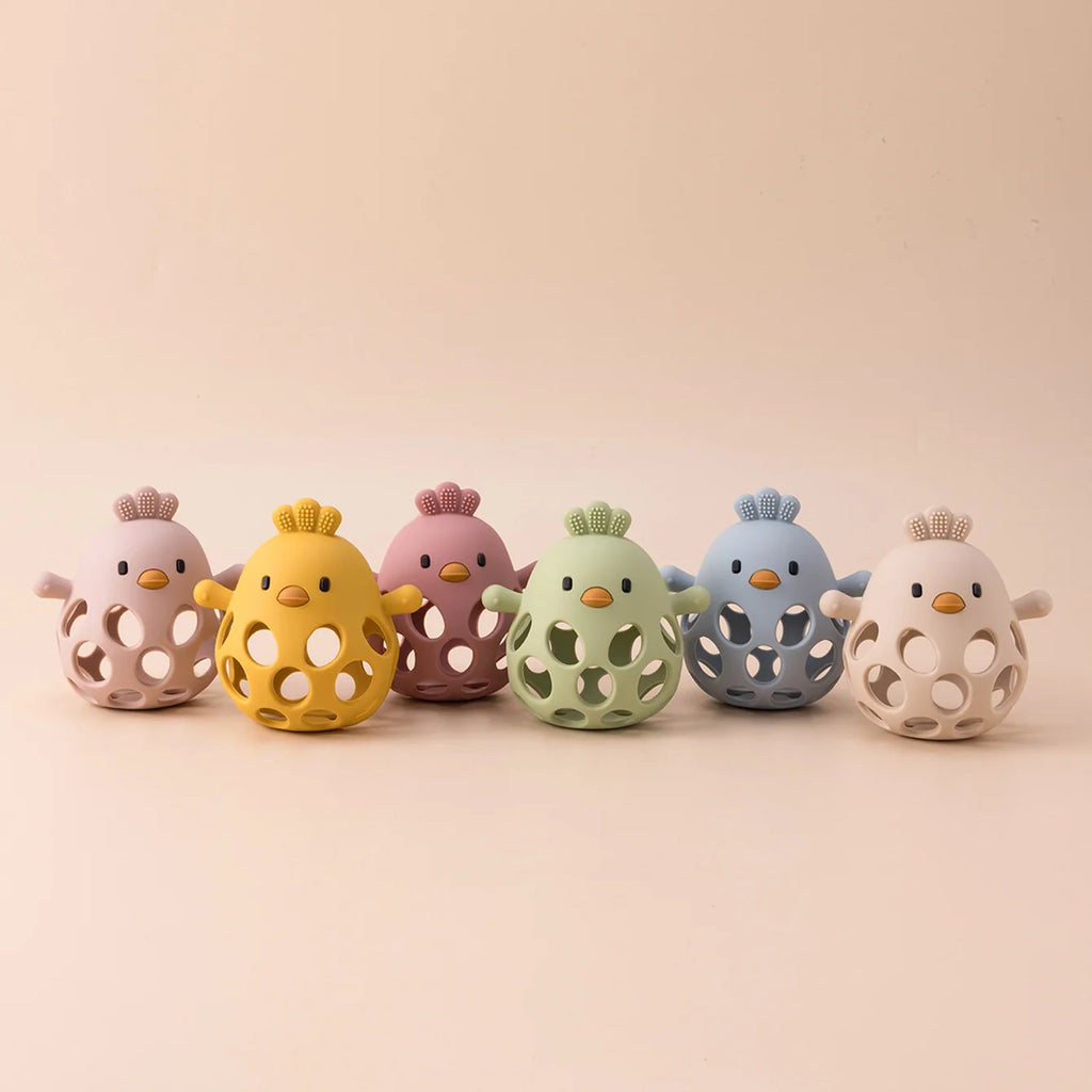 Silicone Baby Teether Gloves in various colors