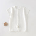 Lou Textured Summer Romper - White