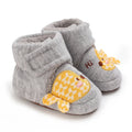 Gray Giraffe soft cartoon baby first walker shoes