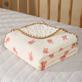 Double Dot Lined Baby Blanket